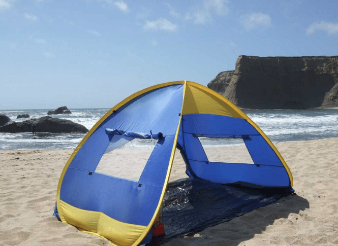 Pop up beach tent