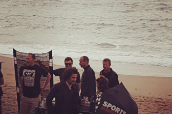 Aiden Turner on Holywell beach