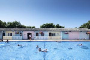 Heated Swiming Pool at Trevornick Holiday Park, Holywell Bay, Newquay, Cornwall