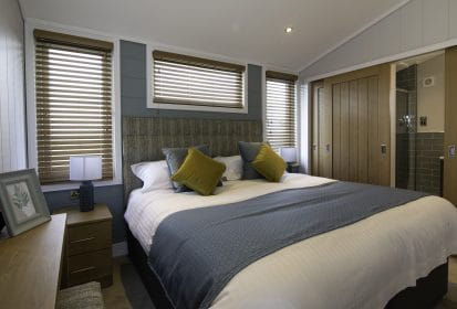 Large master bedroom with double bed