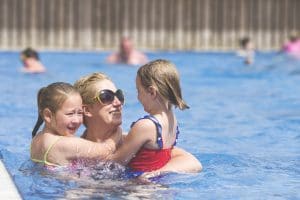 Outdoor Heated Pool at Trevornick 1