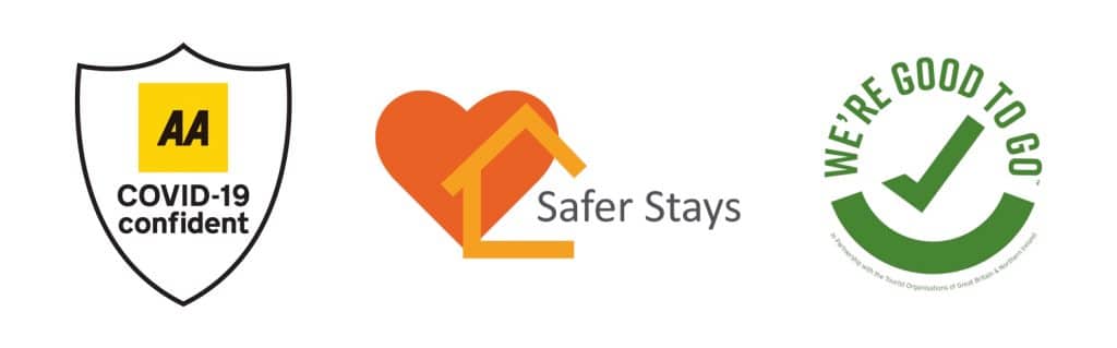 AA COVD-19 Confident, Hoseasons Safe Stay, We're Good to Go England